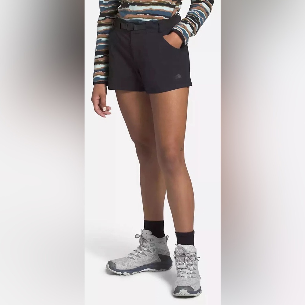 The North Face’s black Paramount Hiking Shorts, size medium